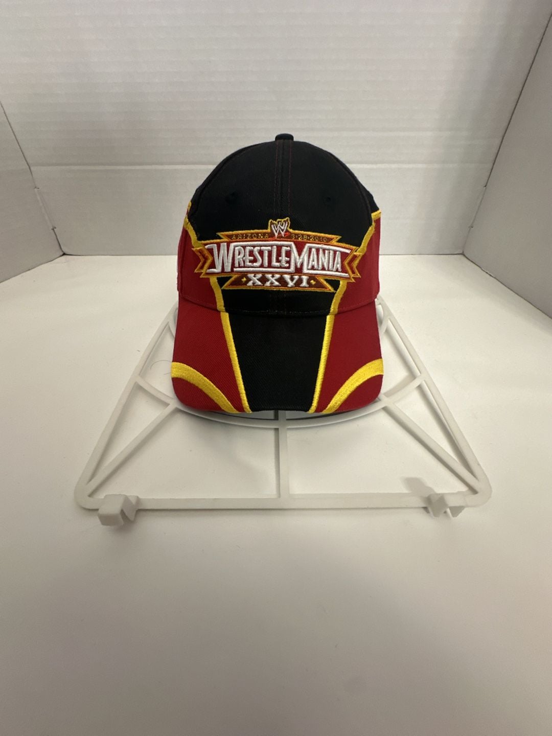 WWE WrestleMania XXVI Hat Arizona 3.28.2010 Black Red Yellow 2
