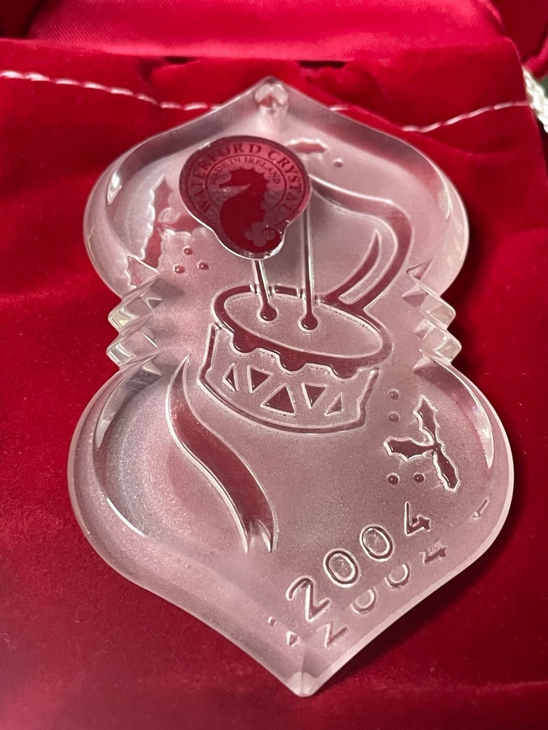 Waterford Crystal 2004 Little Drummer Boy Christmas Ornament 1