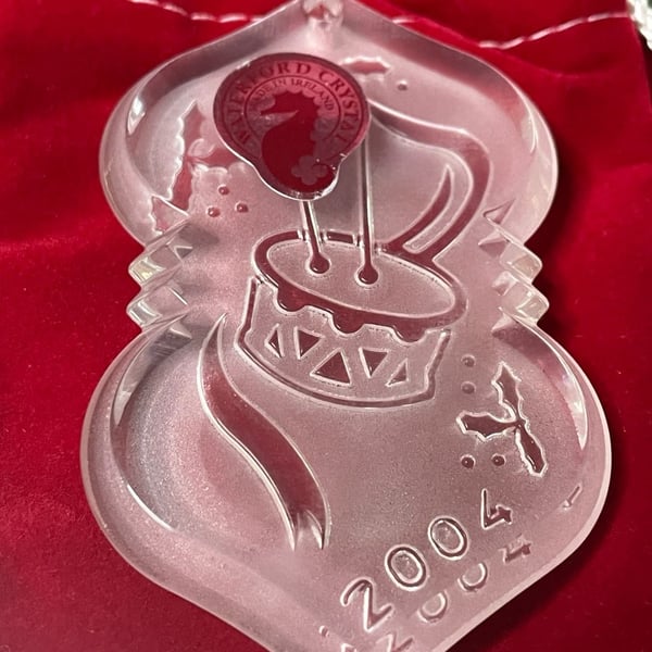 Waterford Crystal 2004 Little Drummer Boy Christmas Ornament