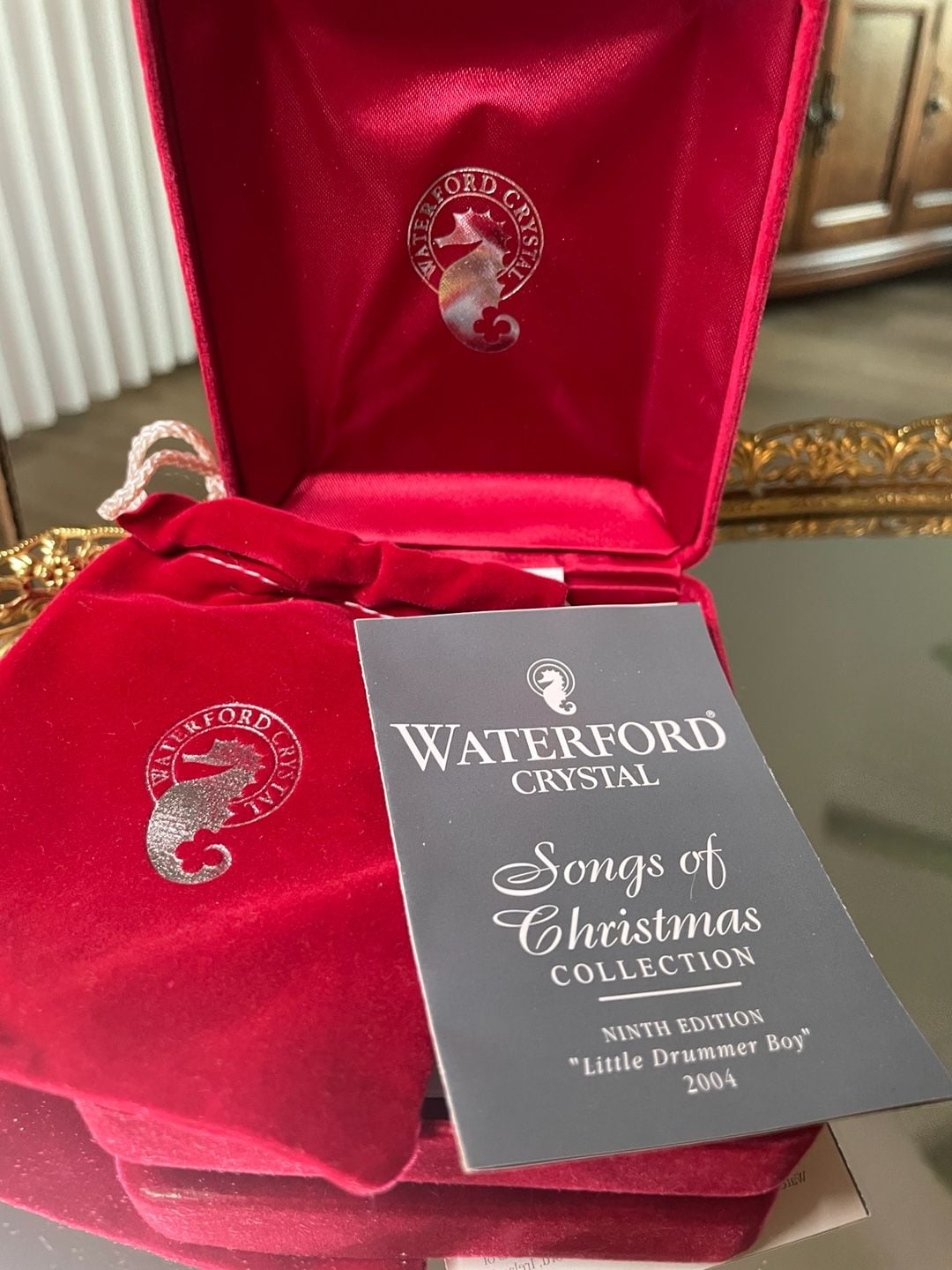 Waterford Crystal 2004 Little Drummer Boy Christmas Ornament 2
