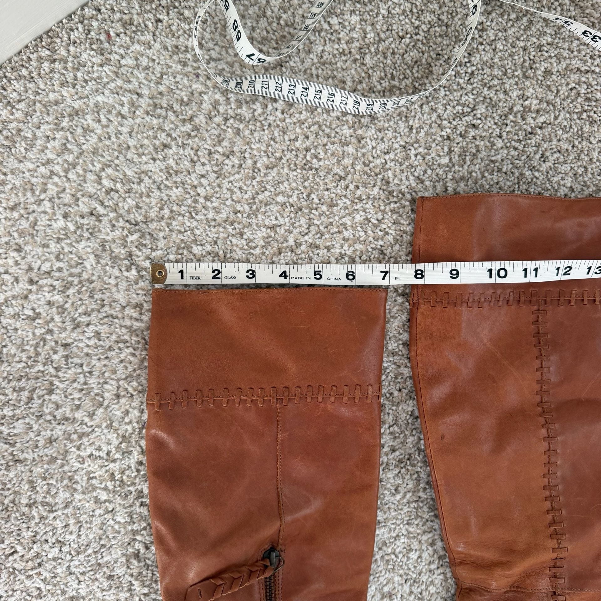 Vintage Tan Leather Campus Boots 7