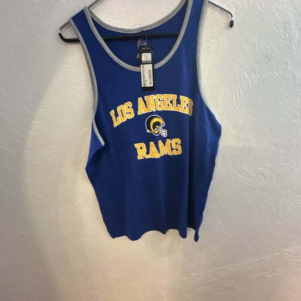 Majestic Los Angeles Rams Tank Top NFL Football small blemish can be removed with a wash