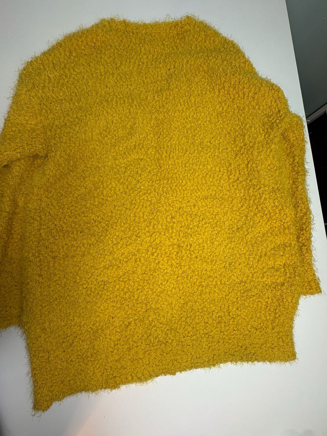 Love Tree Women's Mustard Yellow Long Open Cardigan Sweater Sz Lg 3