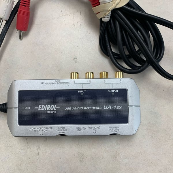 Edirol By Roland UA-1EX USB Audio Interface With RCA Cables