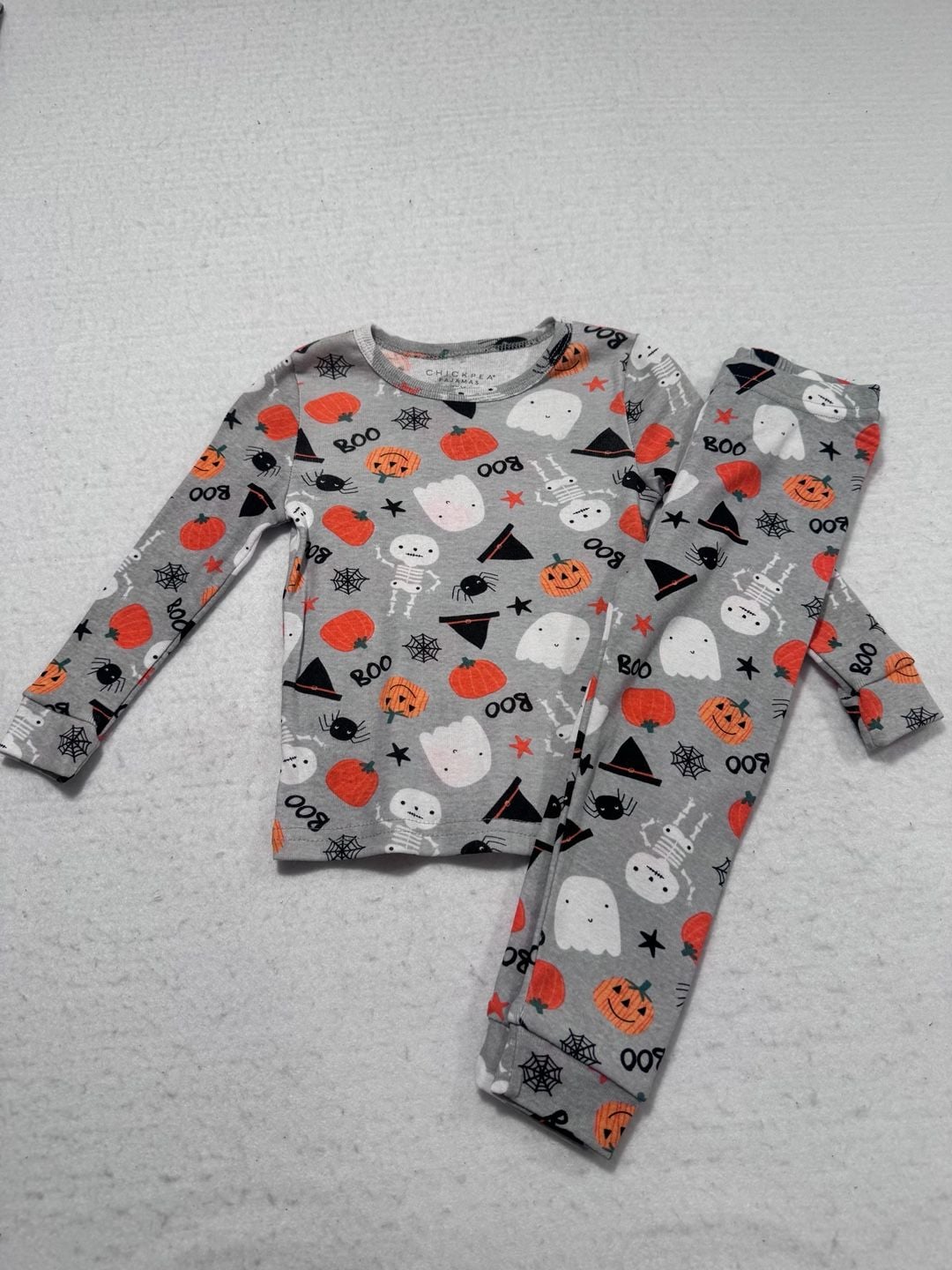 Chickpea Baby Halloween Ghost Pumpkin Pajama Set Size 18M 1