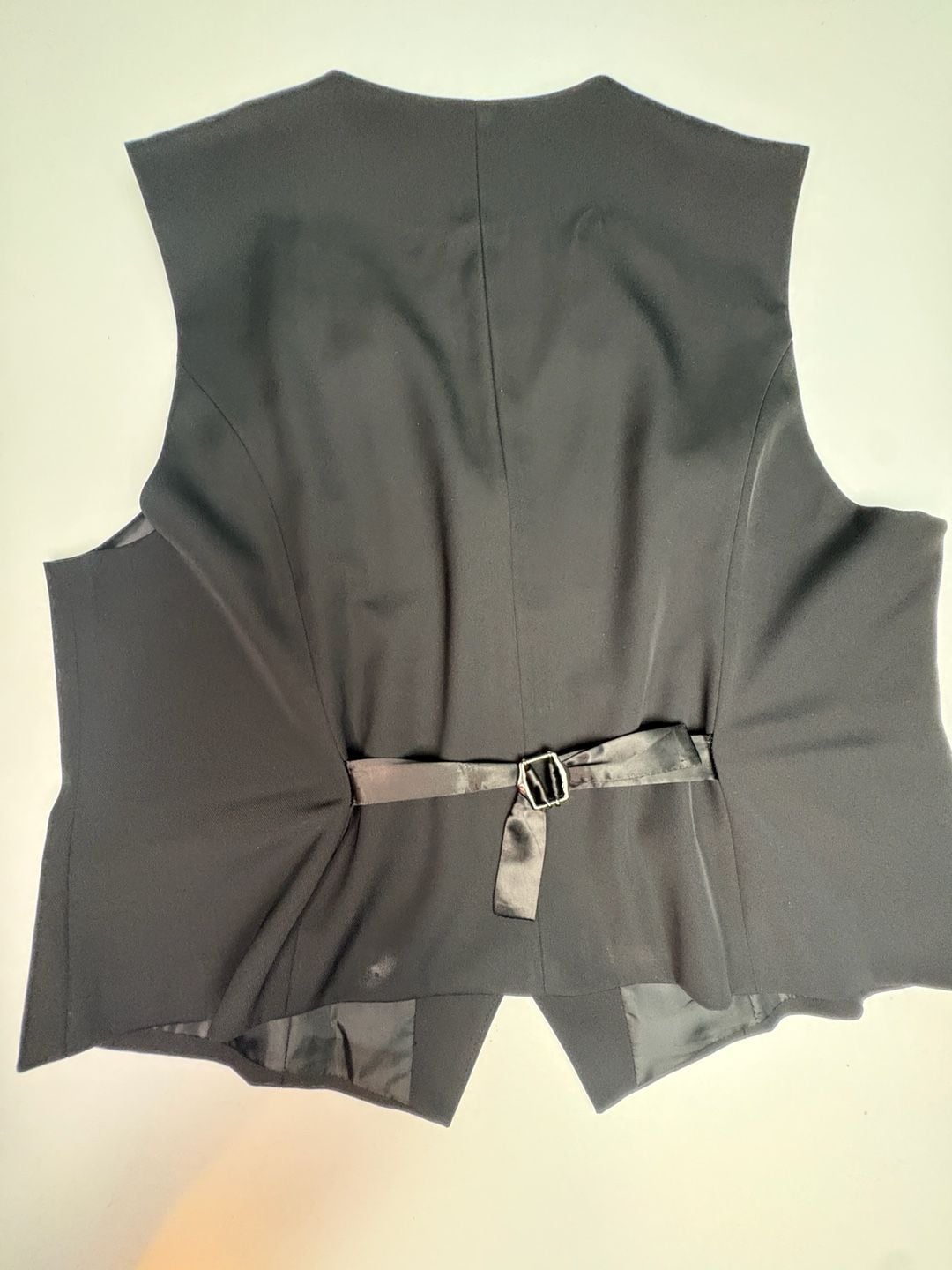 Faucome Women's Suit Vest Size XXL Black V-Neck Fully Lined 3