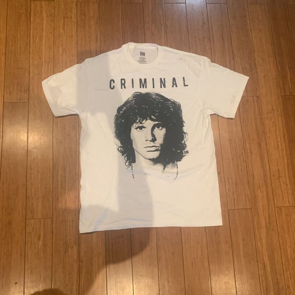 Flashback The Doors Jim Morrison Criminal T-Shirt Size L White