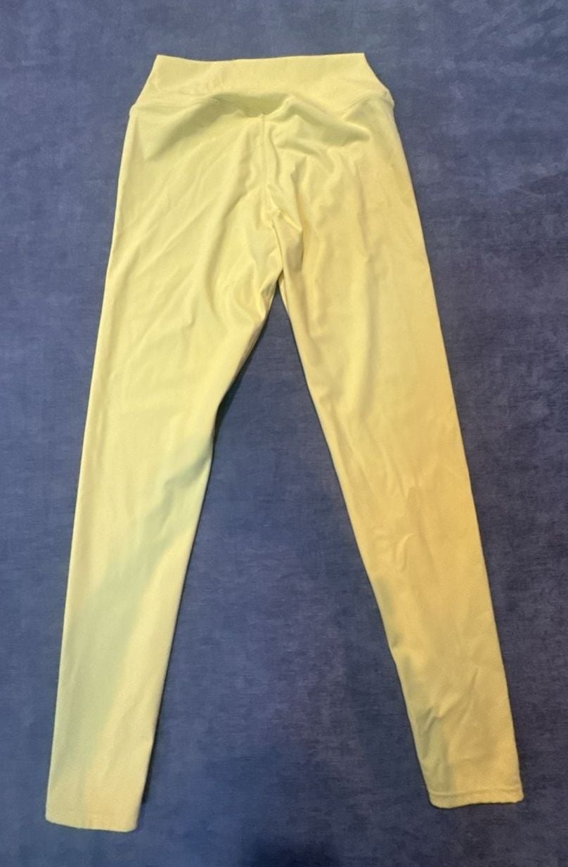 Kamo Fitness Serenity 25 Yellow Yoga Stretch Workout Leggings 4
