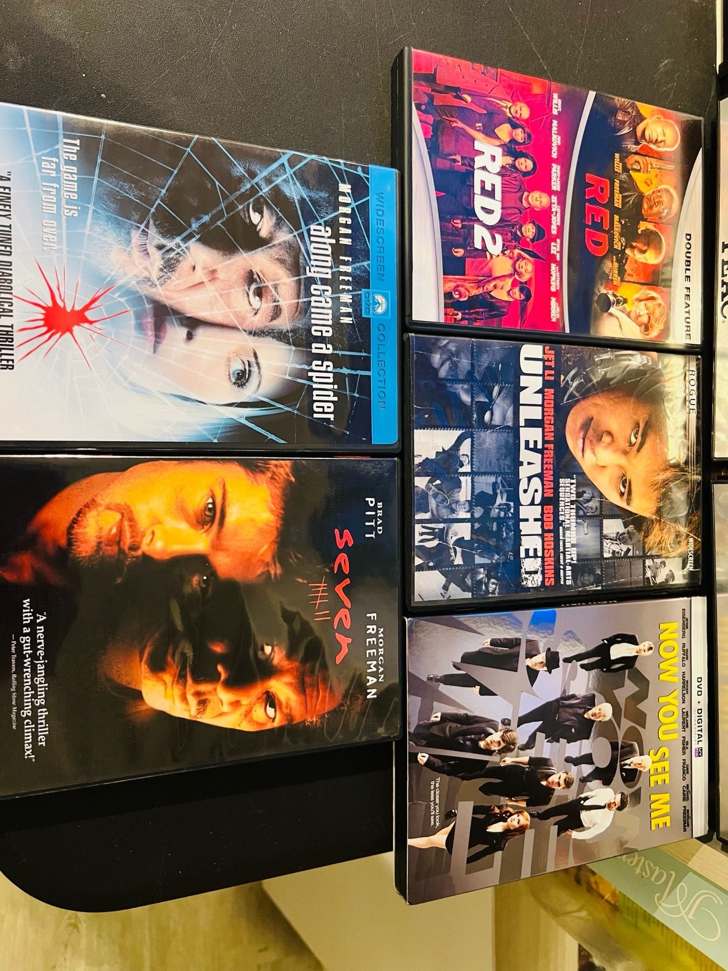Morgan Freeman DVD Lot: Red, Seven, Along Came A Spider 1