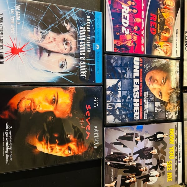 Morgan Freeman DVD Lot: Red, Seven, Along Came A Spider