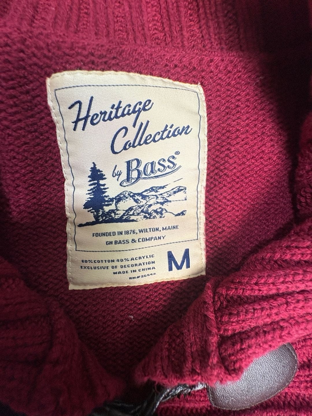 Vintage Cardigan / Acrylic Knit Button up Sweater / Button up / Knit / Red 5