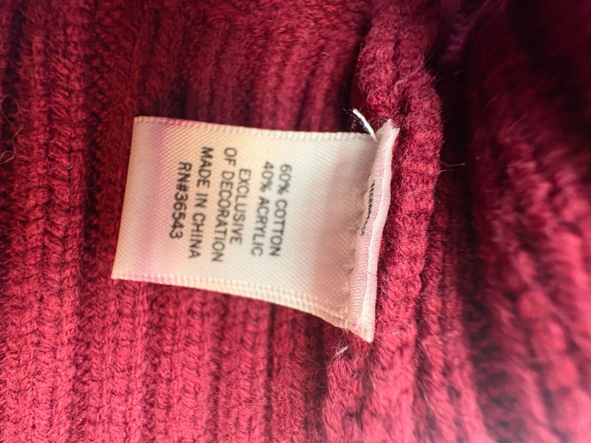 Vintage Cardigan / Acrylic Knit Button up Sweater / Button up / Knit / Red 4