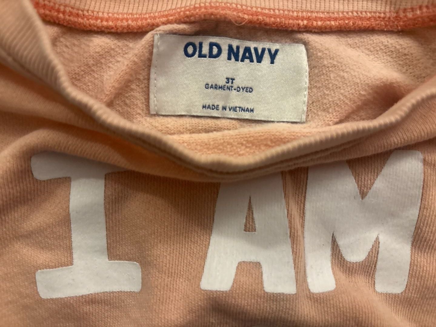 Old Navy I Am So Loved Sweatshirt Size 3T Pink 4