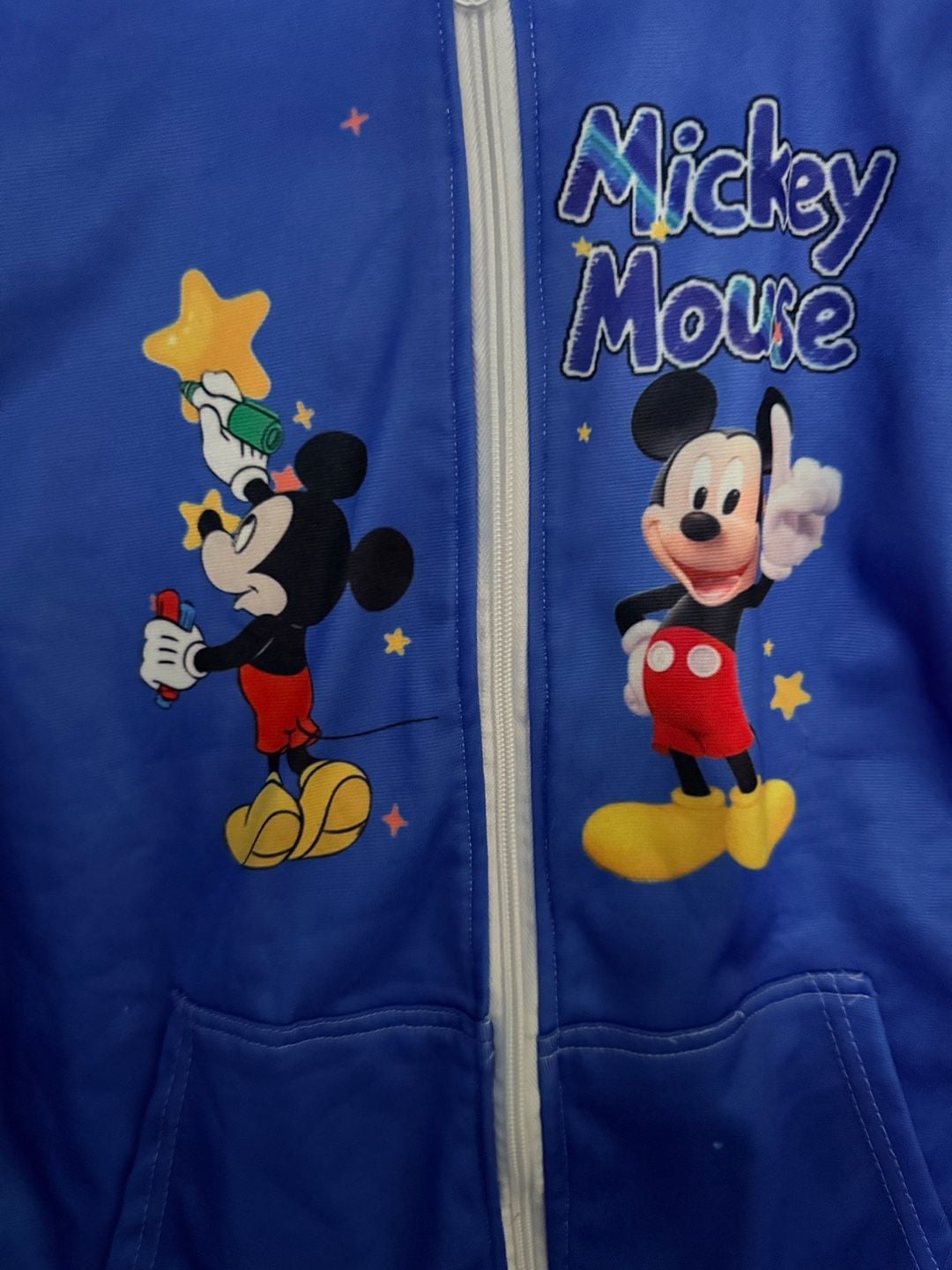 Disney Mickey Mouse Galaxy Space Zip Up Hoodie Blue unisex Kids/Youth Jacket – Approx. Size Large 10/12
3