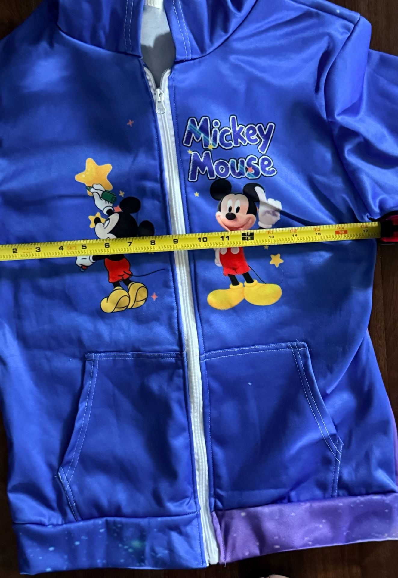 Disney Mickey Mouse Galaxy Space Zip Up Hoodie Blue unisex Kids/Youth Jacket – Approx. Size Large 10/12
4
