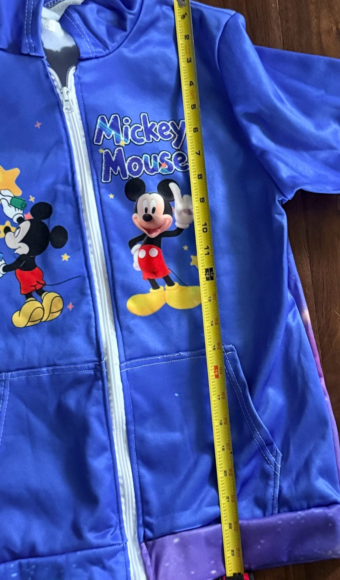 Disney Mickey Mouse Galaxy Space Zip Up Hoodie Blue unisex Kids/Youth Jacket – Approx. Size Large 10/12
5