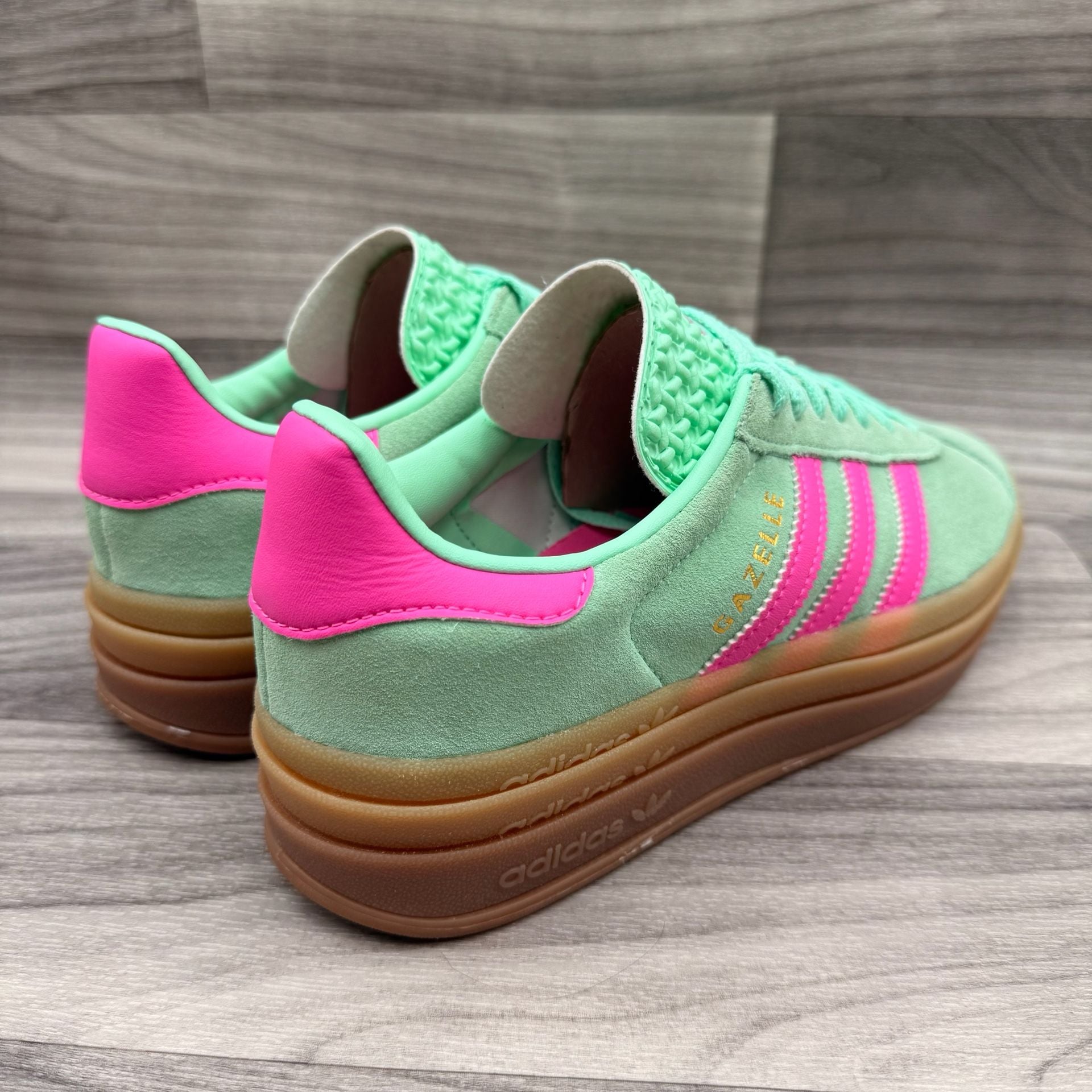Adidas Gazelle Bold Pulse Mint Pink Sneakers 12