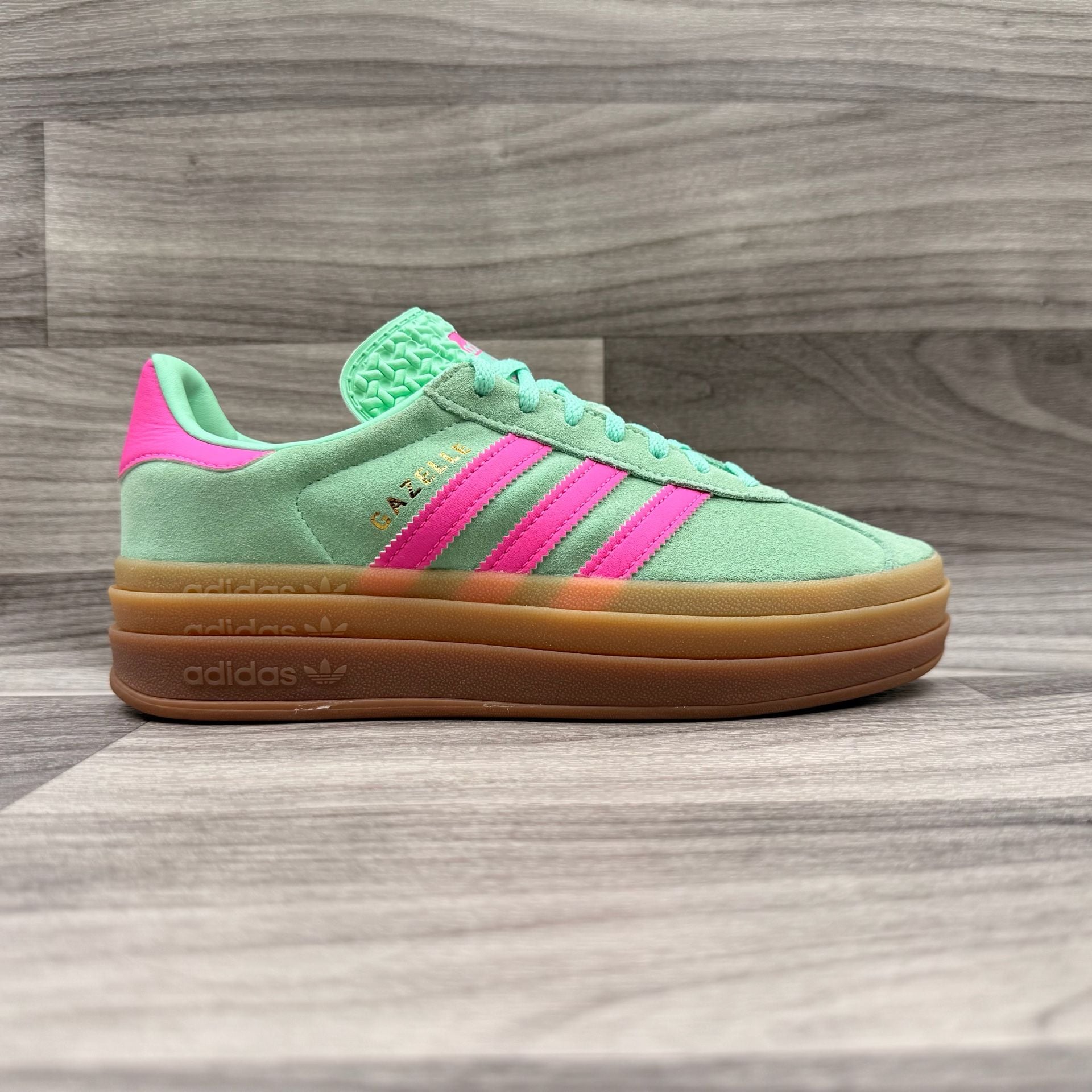 Adidas Gazelle Bold Pulse Mint Pink Sneakers 13