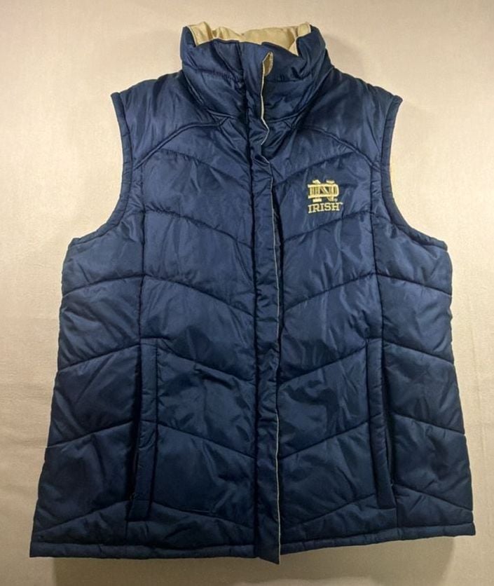 Columbia Notre Dame Fighting Irish Reversible Puffer Vest Size M 2