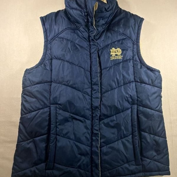 Columbia Notre Dame Fighting Irish Reversible Puffer Vest Size M