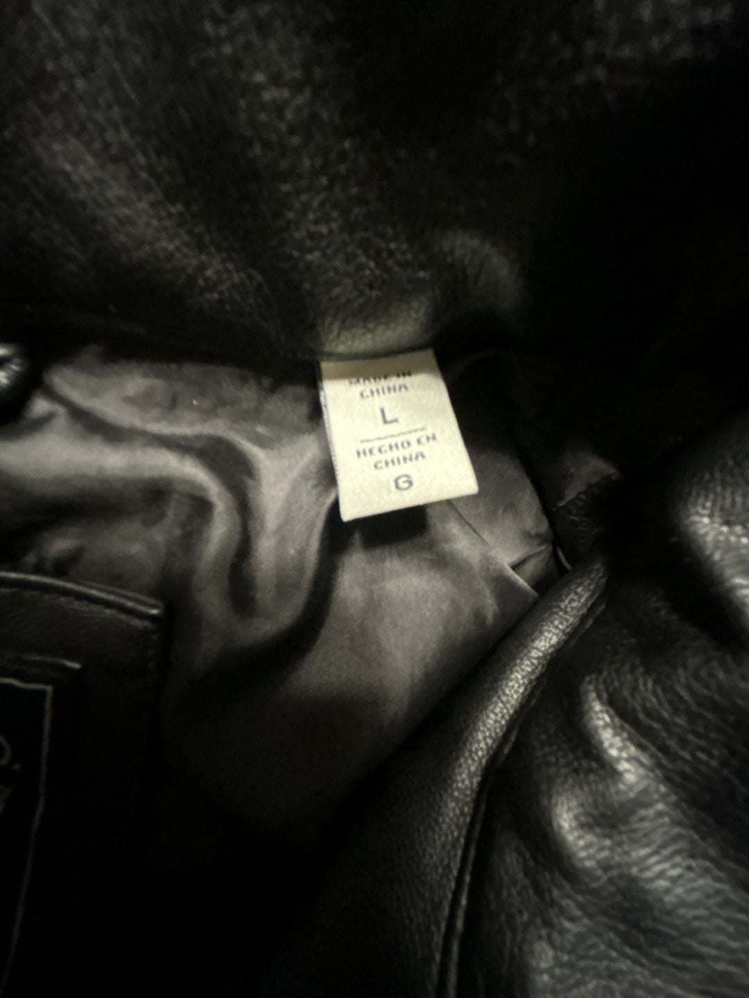 Levi Strauss & Co. Faux Leather Moto Jacket Size L Black 5