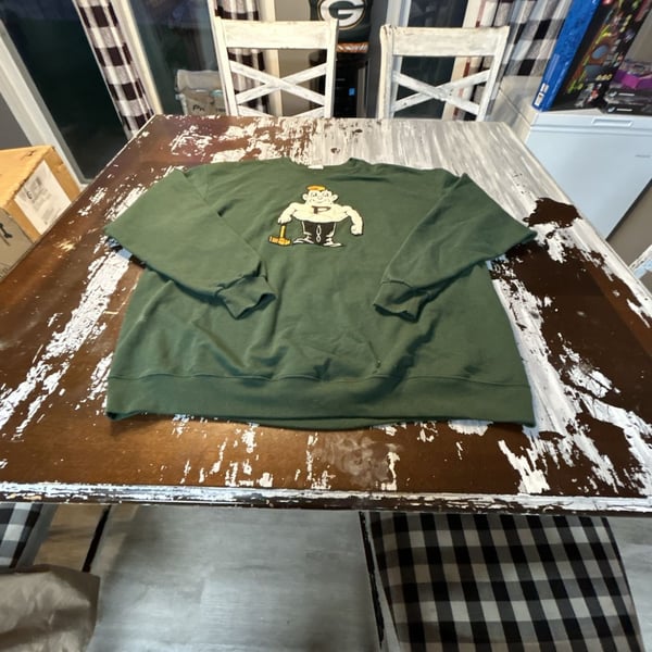 Champion Purdue Pete Sweatshirt Size 2XL Green Boilermakers Crewneck