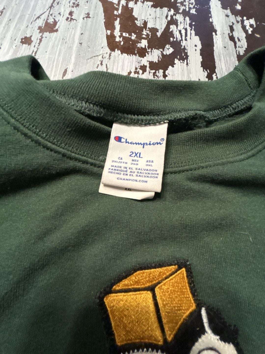 Champion Purdue Pete Sweatshirt Size 2XL Green Boilermakers Crewneck 4