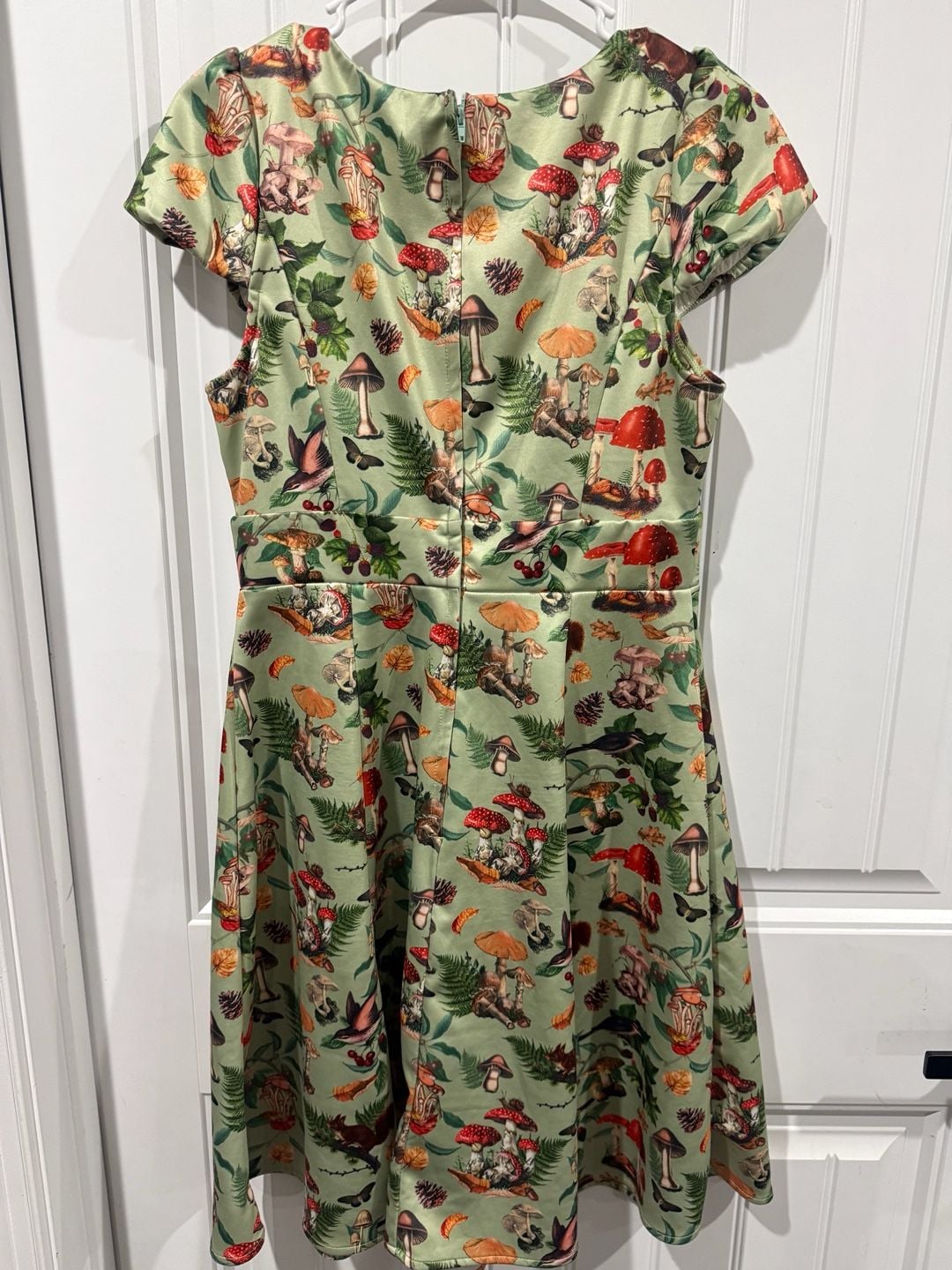 Dolly and Dotty Mushroom Woodland Print Swing Dress USA Size 8 whimsigoth, boho 4