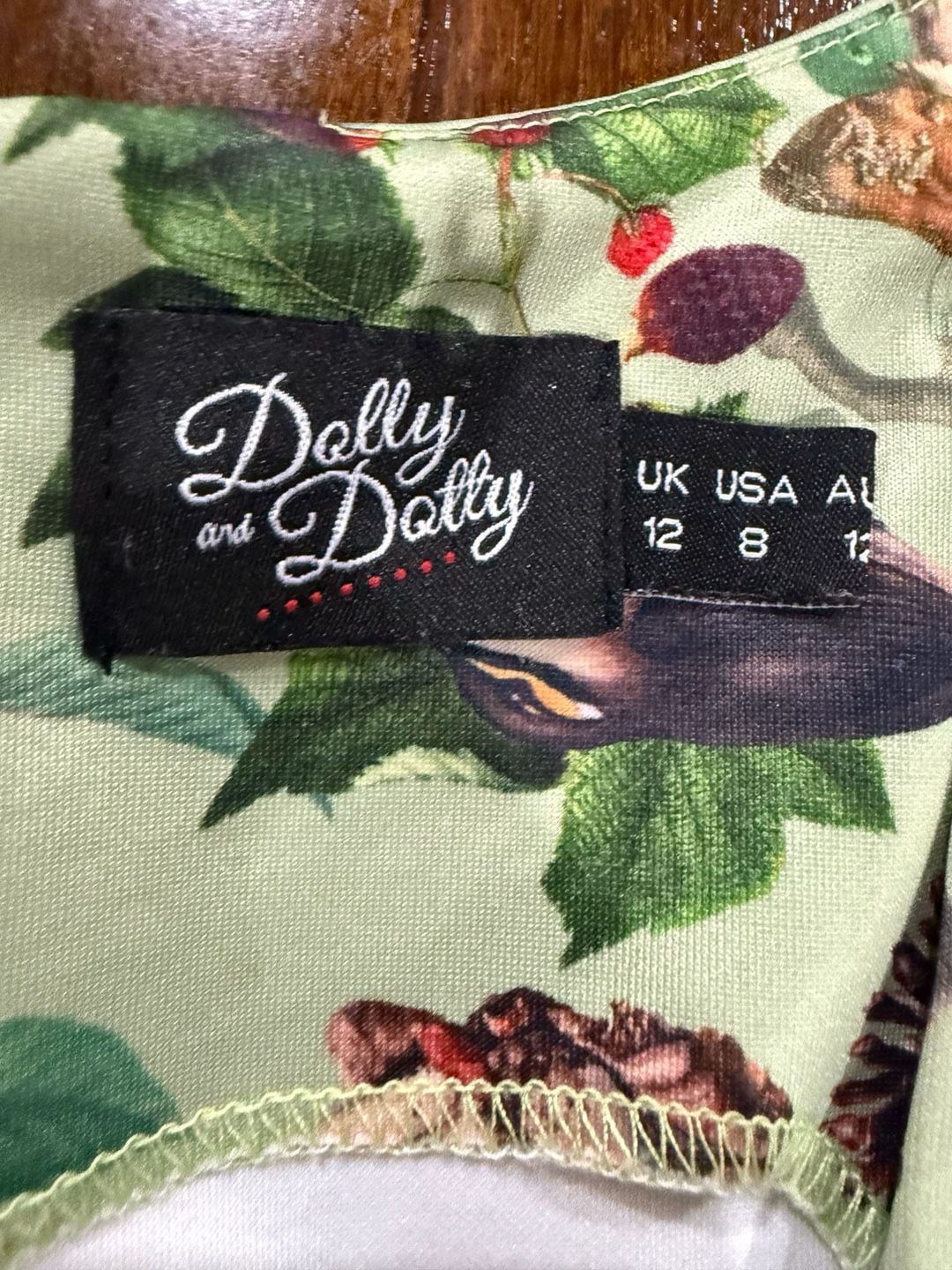 Dolly and Dotty Mushroom Woodland Print Swing Dress USA Size 8 whimsigoth, boho 5