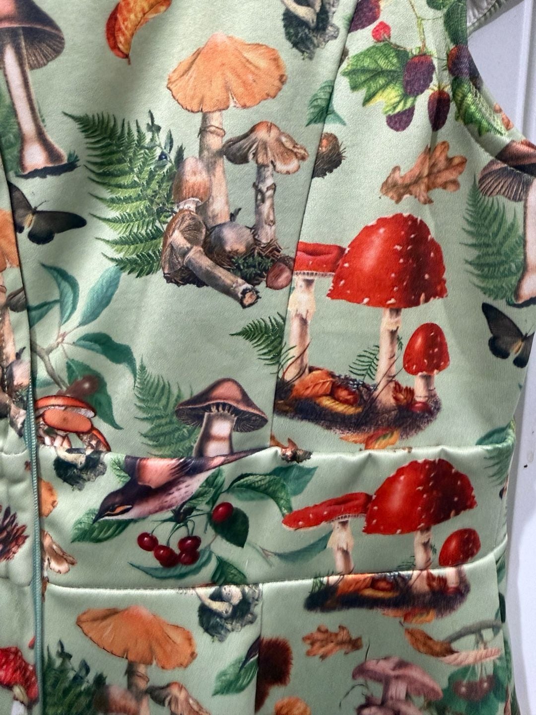 Dolly and Dotty Mushroom Woodland Print Swing Dress USA Size 8 whimsigoth, boho 9