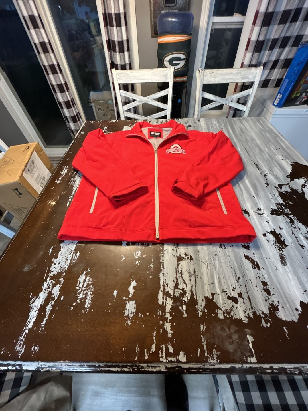 G-III Sports by Carl Banks Ohio State Buckeyes Jacket Size L Red 2