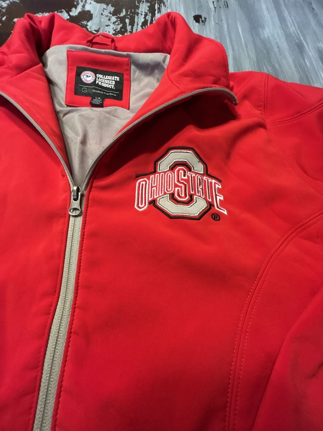 G-III Sports by Carl Banks Ohio State Buckeyes Jacket Size L Red 3