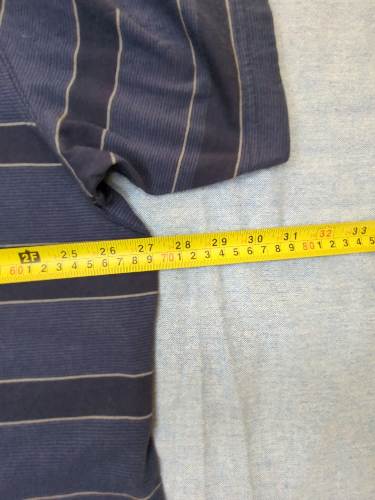 Van Heusen Studio Polo Shirt Size XXL Blue Striped Short Sleeve. #120 4