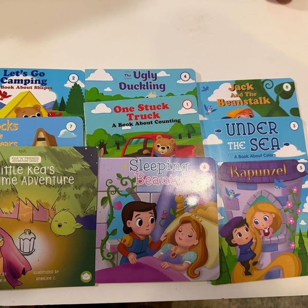 9 small kids books 