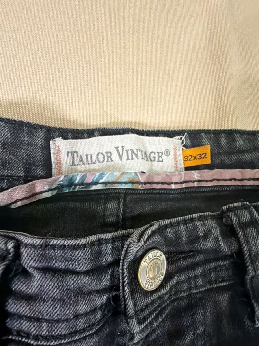 Tailor Vintage Canaan Slim Fit Jeans Size 32x32 Black 3