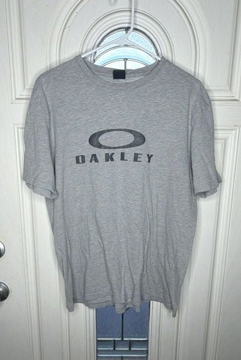 Oakley T-Shirt Size XL Athletic Heather Gray Regular Fit 2