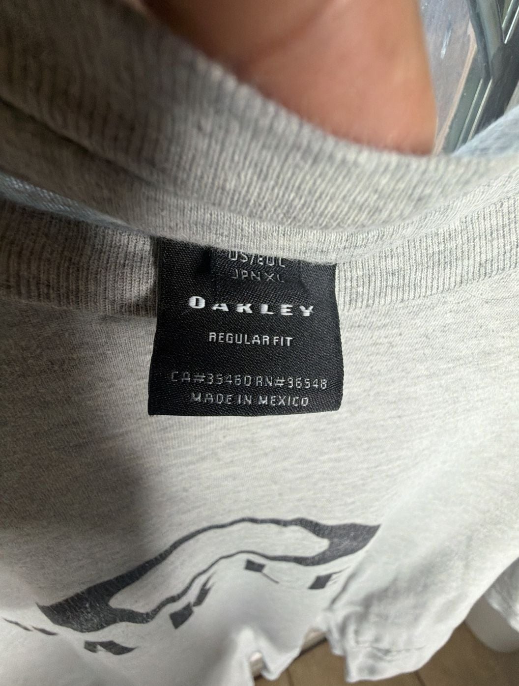 Oakley T-Shirt Size XL Athletic Heather Gray Regular Fit 3