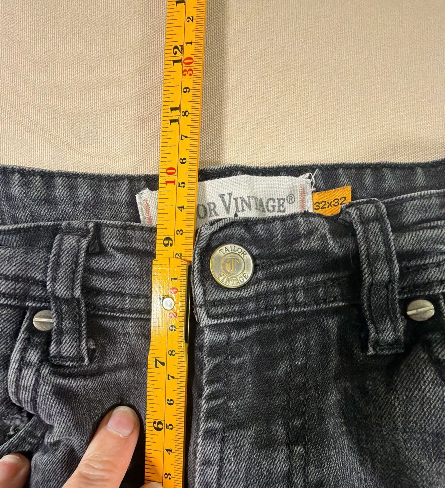 Tailor Vintage Canaan Slim Fit Jeans Size 32x32 Black 7