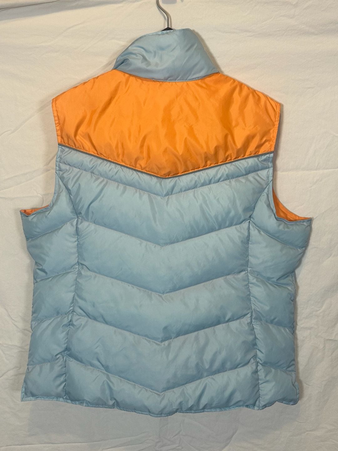 Obermeyer Puffer Vest Size L Blue Orange Heritage Collection 3