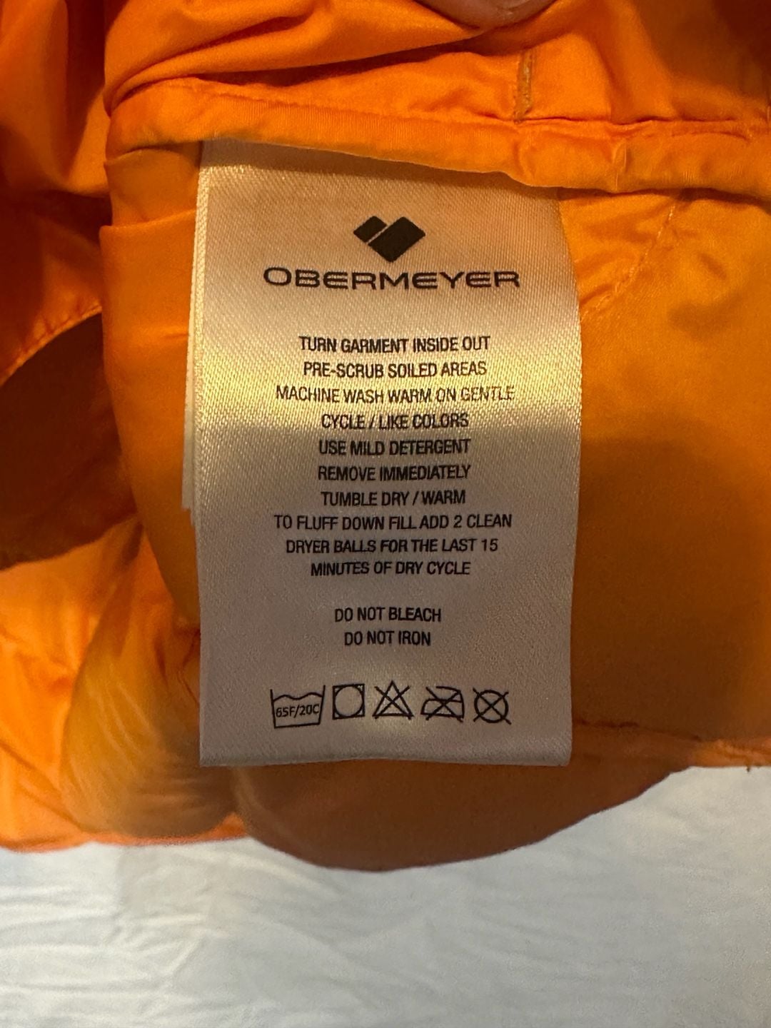 Obermeyer Puffer Vest Size L Blue Orange Heritage Collection 9