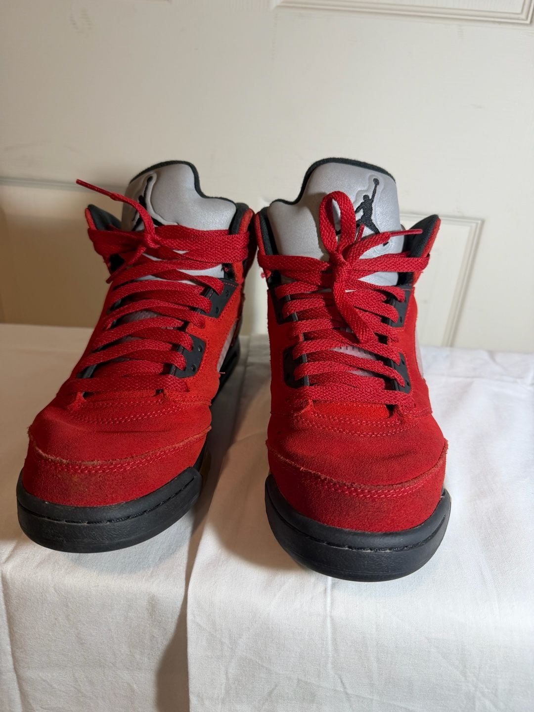 Nike Air Jordan 5 Retro Raging Bull Toro Bravo Red Suede 2