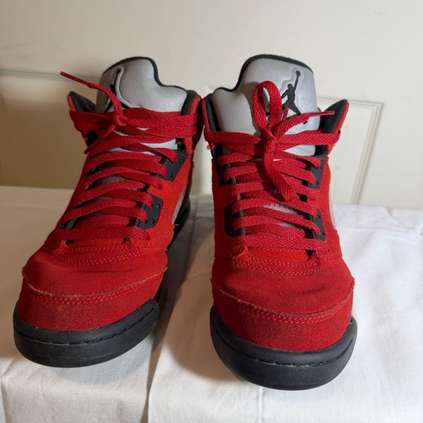 Nike Air Jordan 5 Retro Raging Bull Toro Bravo Red Suede