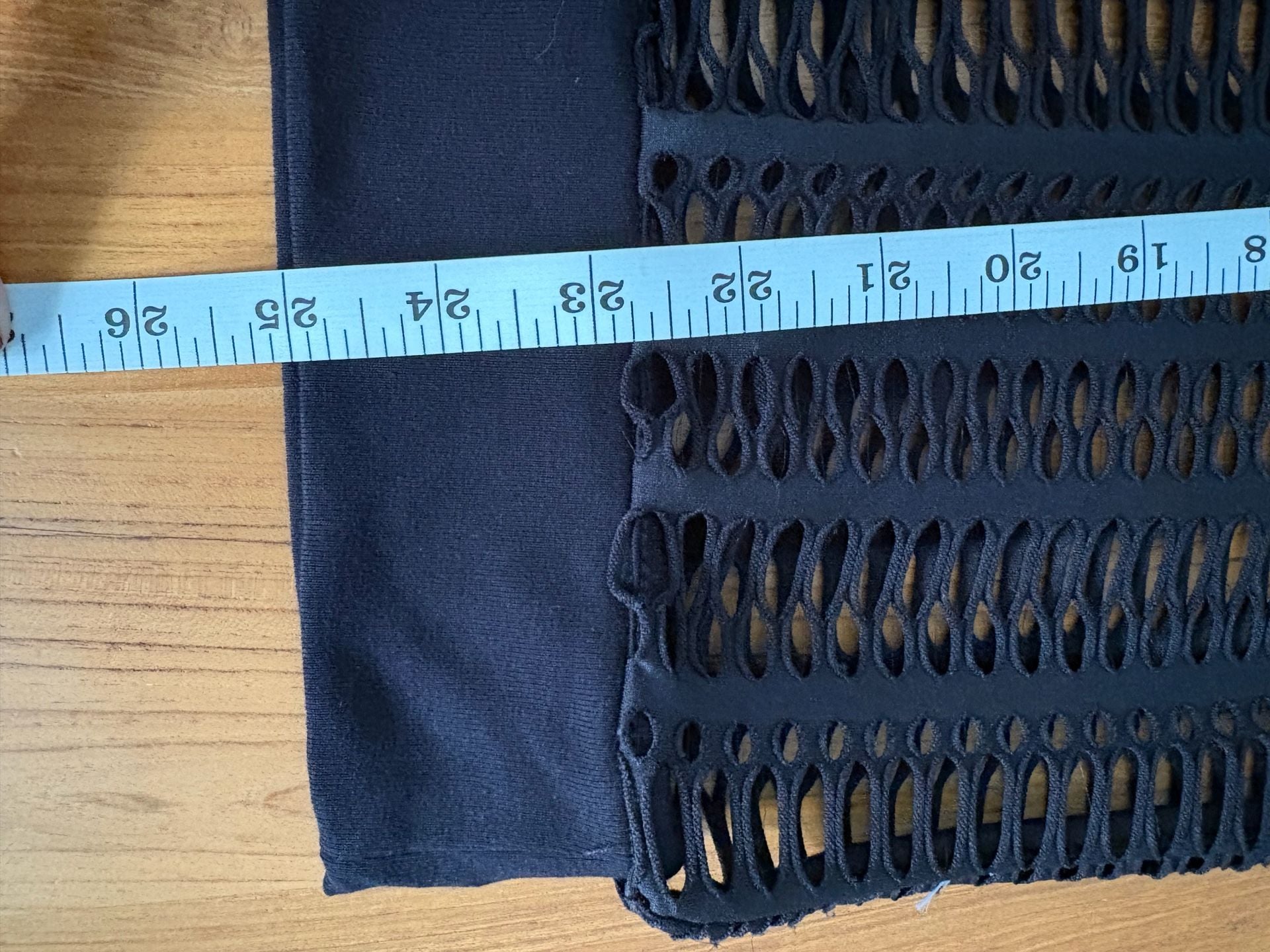 Blanc Noir Women's Black Linear Mesh Sweatshirt Sweater Size Medium 10