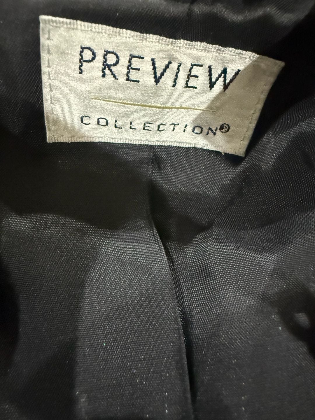 Preview Collection Black Genuine Lambskin Leather Blazer Size L Y2K Mobwife, 5