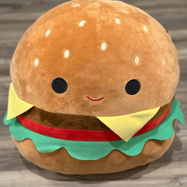 Squishmallows Carl The Cheeseburger Size 16 Plush Toy
