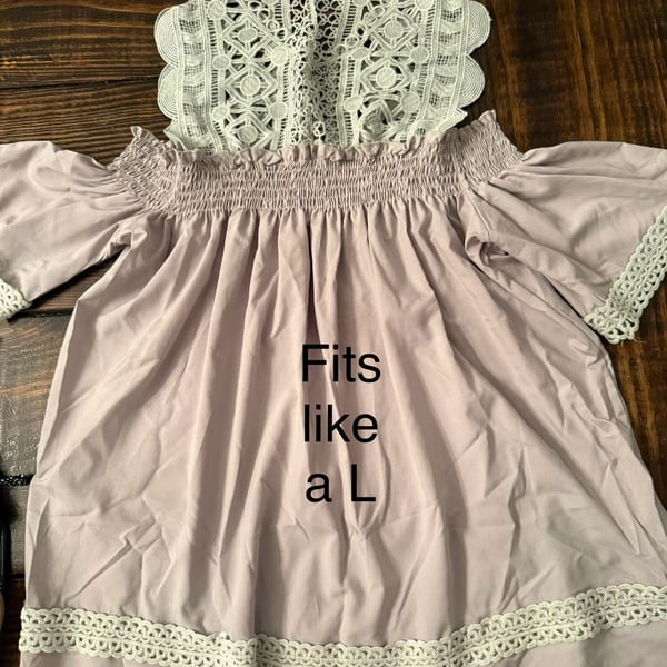 Women’s Umgee Off Shoulder Lace Ruffle Top