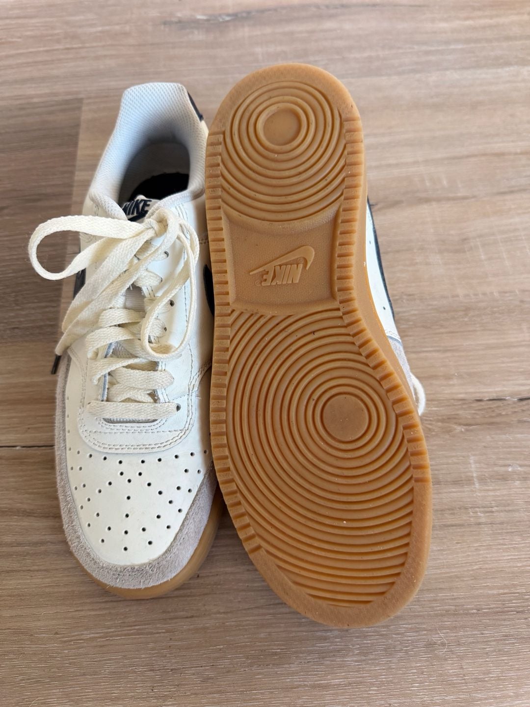Nike Court Vision Low Size 7.5 Sail Midnight Navy Gum men’s new 4