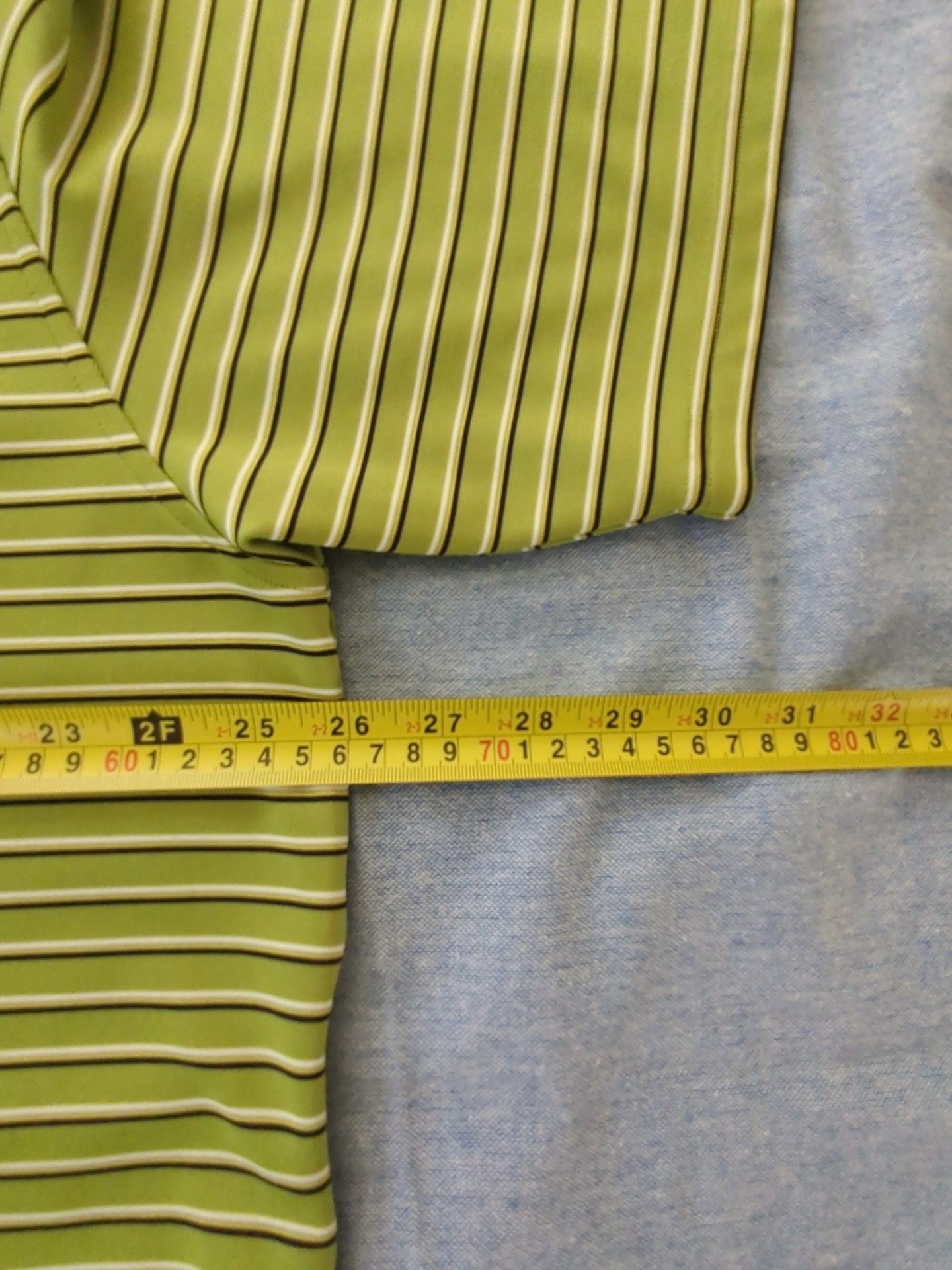 Under Armour Striped Polo Shirt Size XXL Green w/ 2 Small Snags #122 8