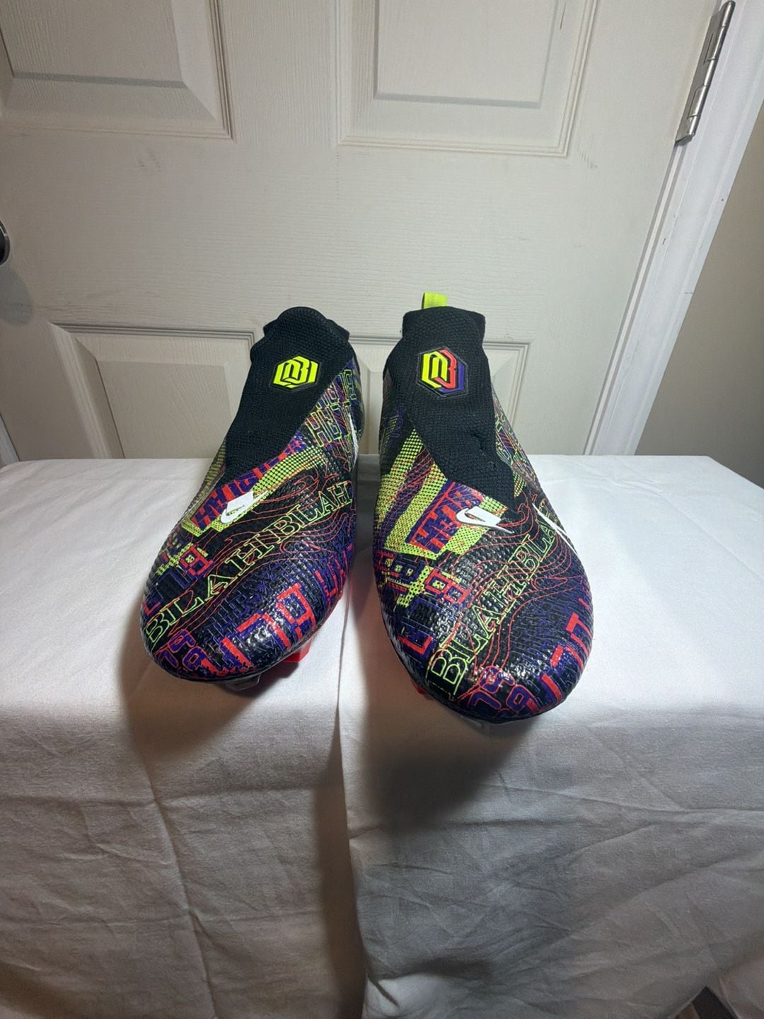 Nike Vapor Edge Pro OBJ Football Cleats Black Multi Color 2