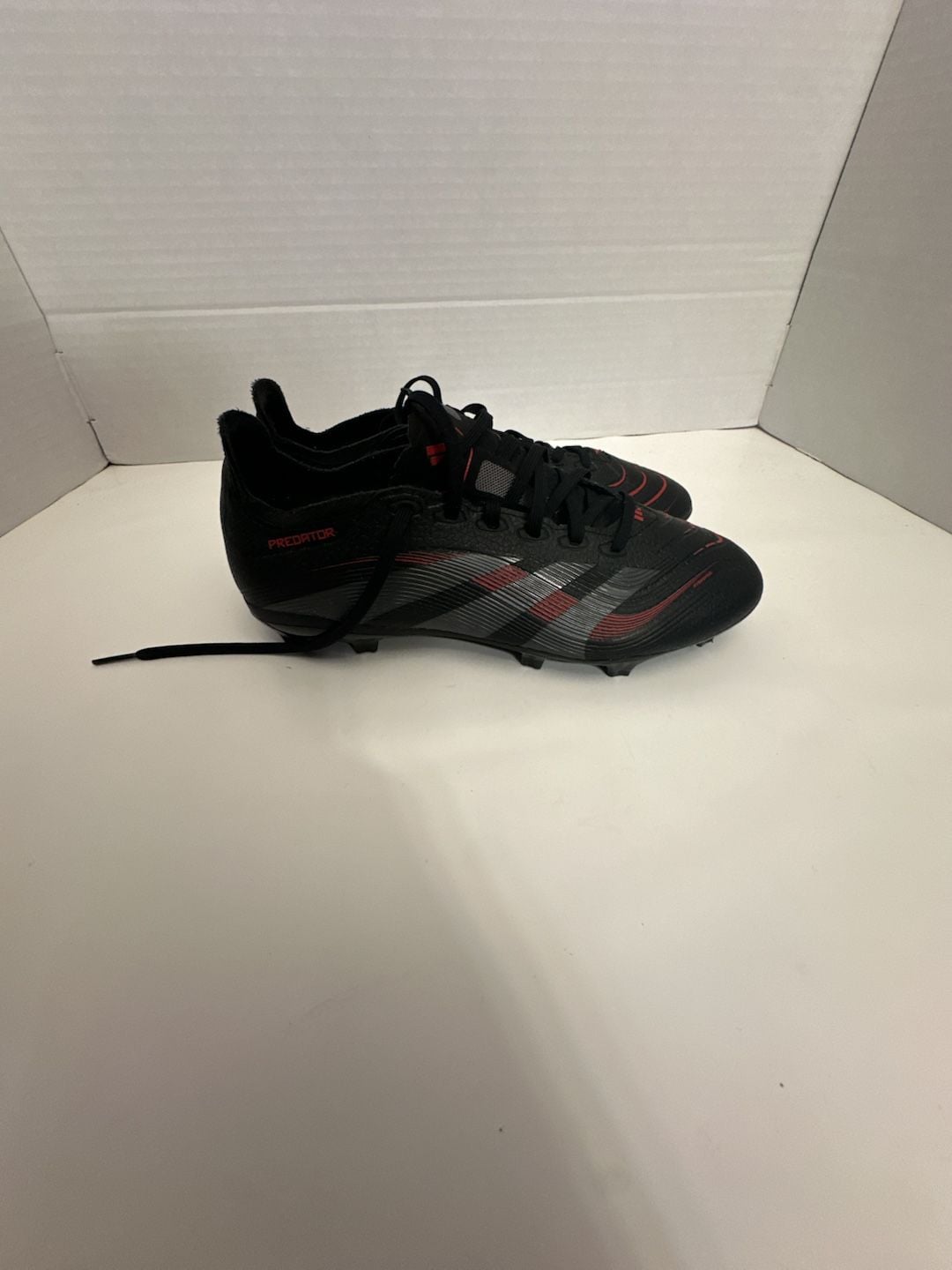 Adidas Predator League Soccer Cleats Size 7 Black Red FG MG 2